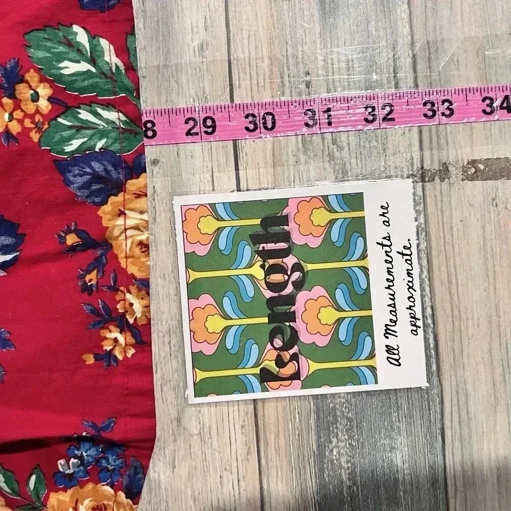 Vintage Womens Floral Handmade Tiered Skirt Waist 26 Cottagecore Prairie Country